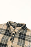 Deanwangkt - Khaki Check Button Long Sleeve Shirt