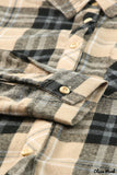 Deanwangkt - Khaki Check Button Long Sleeve Shirt