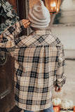 Deanwangkt - Khaki Check Button Long Sleeve Shirt