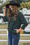 Deanwangkt - Green Check Loose Fit Boyfriend Shirt