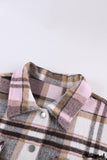 Deanwangkt - Pink Geometric Check Pocket Shirt