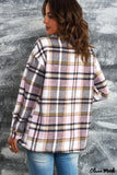 Deanwangkt - Pink Geometric Check Pocket Shirt