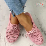 deanwangkt Women's Flip-flops Summer Shoes for Women Sandals Fashion Hollow Out Breathable Beach Shoes Lace-up Ladies Slippers Sandals