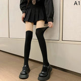 deanwangkt Sexy Patchwork Color Women Pantyhose Tights Fake Stockings Thighs High Stocking Black Color Silk Socks Japanese Style JK Sock