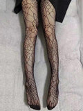 deanwangkt  Lolita Dark Gothic Tights Women Y2k Preppy Style Mall Goth Punk Spider High Waist Jk Socking Emo Alt Fishnet Stockings