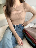 deanwangkt Women Cashmere Warm Basic Sweater Female Long Sleeve Knitted Streetwear Jumpers Solid Pullovers For Women  Autumn Winter