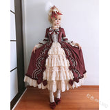 deanwangkt Medieval Palace Sweet Lolita Dress Vintage Lace Bowknot Big Pendulum Victorian Dress Kawaii Girl Gothic Lolita Op Loli Cosplay