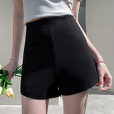 deanwangkt Girls Fashion Casual Kawaii Sexy Black High Waisted Booty Shorts for Women Clothes Female Woman OL Summer Outerwear Ladies Pants