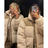 deanwangkt Thick Warm Teddy Jacket Women Winter Suede Fur Fleece Jacket Coat Faux Shearling Outerwear Coats Female Lamb Puffer Jackets Man