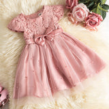 deanwangkt  Baby Clothes for Girls Toddler Kids Wedding Princess Gown Girl Elegant Birthday Dress Tulle Bridesmaid Evening Party Dresses