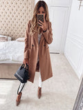 deanwangkt Warm Fashion Loose Casual Long Coat Women Autumn Winter New Thin Jacket Coats Tops Loose Plus Size Oversized Coat Outwears 12644