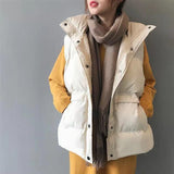 Black Friday Sales Down Jacket Female Winter Jacket Women Deanwangkt New Down Cotton Vest Short Thermal Clothing Ultralight Sleeveless Windproof Jacket