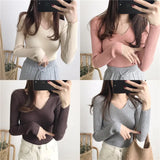 deanwangkt New Autumn Winter Women Sweater Sold Warm Turtlenecks Casual V Neck Oversized Lady Sweaters Knitted Pullover Top Pull Femme