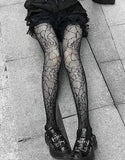 deanwangkt  Lolita Dark Gothic Tights Women Y2k Preppy Style Mall Goth Punk Spider High Waist Jk Socking Emo Alt Fishnet Stockings