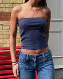 deanwangkt Strpless Sexy Tube Tops Women Skinny Summer Off Shoulder Blue Y2k 90s Sexi Crop Top Streetwear