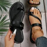 deanwangkt Summer Solid Color Flat Sandals Fashion Open Toe Outdoor Slippers Casual Beach Women's Shoes Plus Size  Zapatos De Mujer Slides