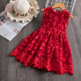 deanwangkt Elegant Flower Girls Dress Wedding Party Princess Dress Casual Kids Clothes Lace Long Sleeves Dress Children's Vestidos For 3-8T