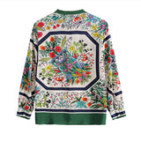 deanwangkt flower print shirts women's blouses  Spring summer long sleeve Blouse Female Tops Blusas Mujer