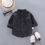 deanwangkt  Kids Shirt Clothes Spring Thin Blouses Clothing Infant Boy Plaid Cotton Tops 1 2 3 4 Years Kids Long Sleeves Shirt