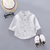 deanwangkt  Kids Shirt Clothes Spring Thin Blouses Clothing Infant Boy Plaid Cotton Tops 1 2 3 4 Years Kids Long Sleeves Shirt