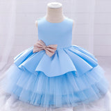 Infant Baby Girl Dresses Girl Ball Gown Tutu Princess Dress Sequin Bow Baby Girl Dress 1st Birthday Wedding Party Dress