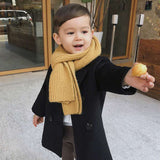 deanwangkt Baby Boy Girls Woolen Jacket Long Double Breasted Warm Infant Toddle Lapel Tweed Coat Spring Autumn Winter Baby Outwear Clothes