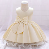 Infant Baby Girl Dresses Girl Ball Gown Tutu Princess Dress Sequin Bow Baby Girl Dress 1st Birthday Wedding Party Dress