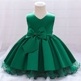 Infant Baby Girl Dresses Girl Ball Gown Tutu Princess Dress Sequin Bow Baby Girl Dress 1st Birthday Wedding Party Dress