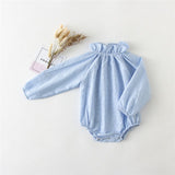 Baby Girl Rompers for 0-24M Long Sleeve Romper Jumpsuits One-piece New Fashion 100% Organic Cotton Newborn Baby Girl Clothes