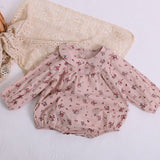 Baby Girl Rompers for 0-24M Long Sleeve Romper Jumpsuits One-piece New Fashion 100% Organic Cotton Newborn Baby Girl Clothes