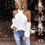 Off shoulder white blouse shirt Women bodycon blouse elegant summer sexy shirt female blusas tops & tees