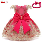 Baby Girls Christmas Dress 3 6 9 12 18 24 Months Toddler Newborn Lace Princess Dress 1 Year Old Birthday Party New Year Costume