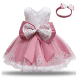 Baby Girls Christmas Dress 3 6 9 12 18 24 Months Toddler Newborn Lace Princess Dress 1 Year Old Birthday Party New Year Costume