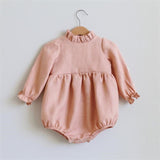 Baby Girl Clothes 0-2T Long Sleeve Romper Jumpsuits One-piece New Fashion 100% Organic Cotton Newborn Baby Girl Rompers