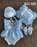 deanwangkt 0-3Month Baby Newborn Photography Props Baby Hat Baby Girl Lace Romper Bodysuits Outfit  Photography Clothing