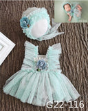 deanwangkt 0-3Month Baby Newborn Photography Props Baby Hat Baby Girl Lace Romper Bodysuits Outfit  Photography Clothing