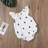 Baby Girls Romper Summer Infant Unisex Newborn Sleeveless Girls Print One-pieces Jumpsuit Baby Cotton Linen Soft Clothes Outfits