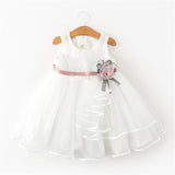 Flower Newborn Baby Dress New Summer Cute Baby Girls Clothes Tulle Lace Infant XMAS Party Clothing 1 Year Birthday Dress