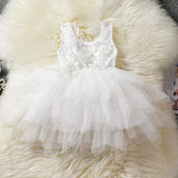 Flower Newborn Baby Dress New Summer Cute Baby Girls Clothes Tulle Lace Infant XMAS Party Clothing 1 Year Birthday Dress