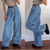 deanwangkt New Border Wide Leg Pants For Classic High-Waisted Jeans And Loudspeaker Pants