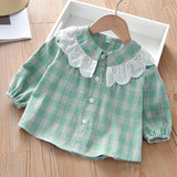 deanwangkt  Kids Shirt Clothes Spring Thin Blouses Clothing Infant Boy Plaid Cotton Tops 1 2 3 4 Years Kids Long Sleeves Shirt