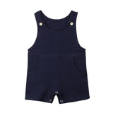 deanwangkt 0-24M Summer Solid Rompers Newborn Infant Baby Girl Boy Outfit Cotton Romper Jumpsuit Bebe Kids Ropa Sleevless Casual Clothes