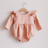 Baby Girl Clothes 0-2T Long Sleeve Romper Jumpsuits One-piece New Fashion 100% Organic Cotton Newborn Baby Girl Rompers