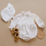 Baby Girl Clothes 0-2T Long Sleeve Romper Jumpsuits One-piece New Fashion 100% Organic Cotton Newborn Baby Girl Rompers