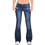 deanwangkt New Women Flare Jeans Slim Denim Trousers Vintage Bell Bottom Jeans High Waist Pants Stretchy Wide Leg Jeans