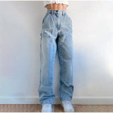 deanwangkt Y2K Low Rise Staright Cargo Jeans Wrap Belt Retro Denim Pants Ruched Drawstring Women Denim Trousers Street Indie Aesthetic Jean