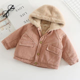 deanwangkt new Baby Girl Boy winter Spring Autumn Plush Coats Jackets Fashion cotton down Kids Children Overwear Clothes