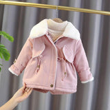 deanwangkt new Baby Girl Boy winter Spring Autumn Plush Coats Jackets Fashion cotton down Kids Children Overwear Clothes