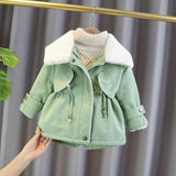 deanwangkt new Baby Girl Boy winter Spring Autumn Plush Coats Jackets Fashion cotton down Kids Children Overwear Clothes